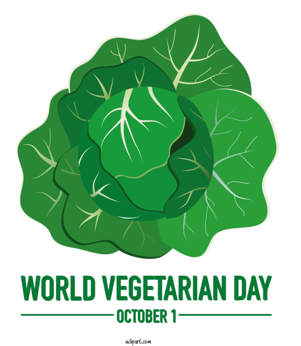 Free Holiday Leaf Leaf Vegetable Logo For World Vegetarian Day Clipart Transparent Background