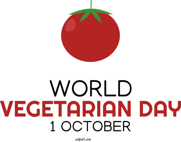 Free Holiday Logo Line Text For World Vegetarian Day Clipart Transparent Background