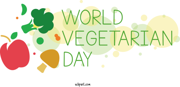 Free Holiday Leaf Logo Design For World Vegetarian Day Clipart Transparent Background