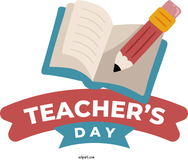 Free Holiday Design Logo Text For World Teacher's Day Clipart Transparent Background