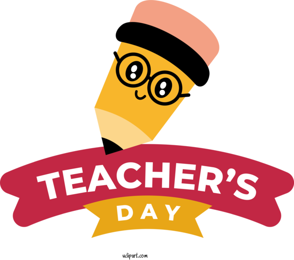 Free Holiday Logo Cartoon Line For World Teacher's Day Clipart Transparent Background