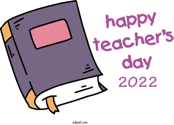 Free Holiday Cartoon Logo Design For World Teacher's Day Clipart Transparent Background