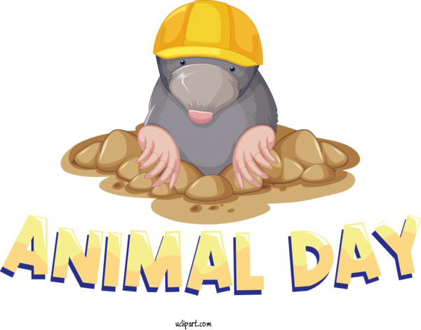 Free Holiday Cartoon  Royalty Free For World Animal Day Clipart Transparent Background