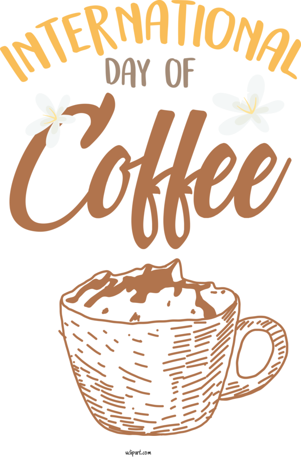 Free Holiday Coffee Coffee Cup Commodity For Coffee Day Clipart Transparent Background