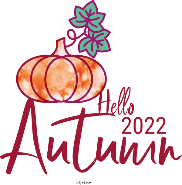 Free Fall Text Line LON:0JJW For Hello Autumn Clipart Transparent Background