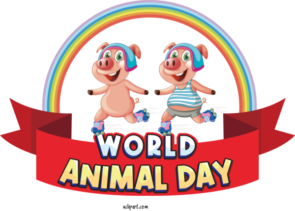 Free Holiday Design Royalty Free Logo For World Animal Day Clipart Transparent Background