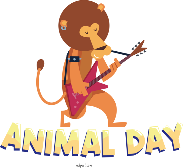 Free Holiday Guitar Electric Guitar Drawing For World Animal Day Clipart Transparent Background