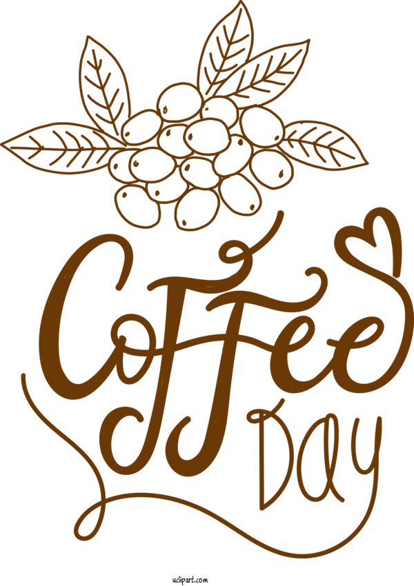 Free Holiday Visual Arts Line Art Design For Coffee Day Clipart Transparent Background