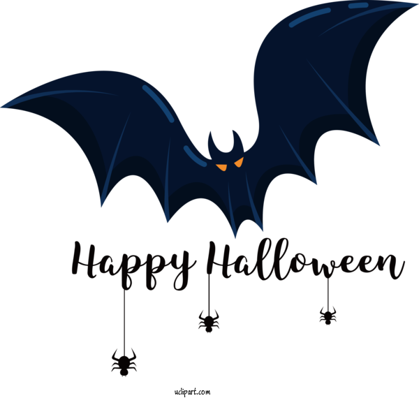 Free Holiday Logo Font Design For Happy Halloween Clipart Transparent Background