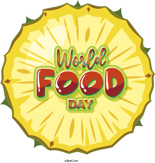 Free Holiday Leaf Logo Text For World Food Day Clipart Transparent Background