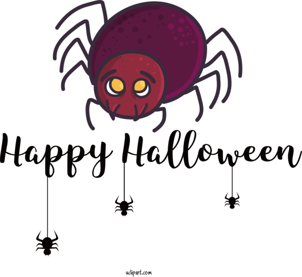 Free Holiday Drawing Design Cartoon For Happy Halloween Clipart Transparent Background