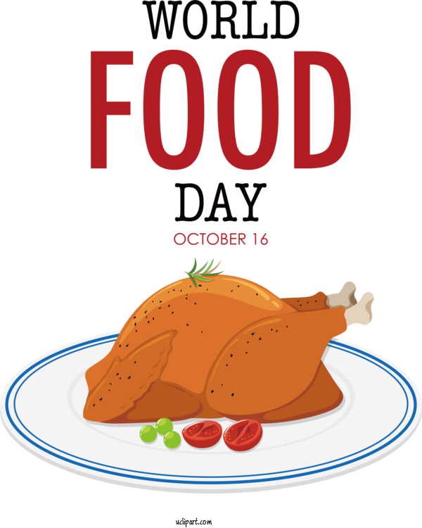 Free Holiday Dish Meal Vector For World Food Day Clipart Transparent Background