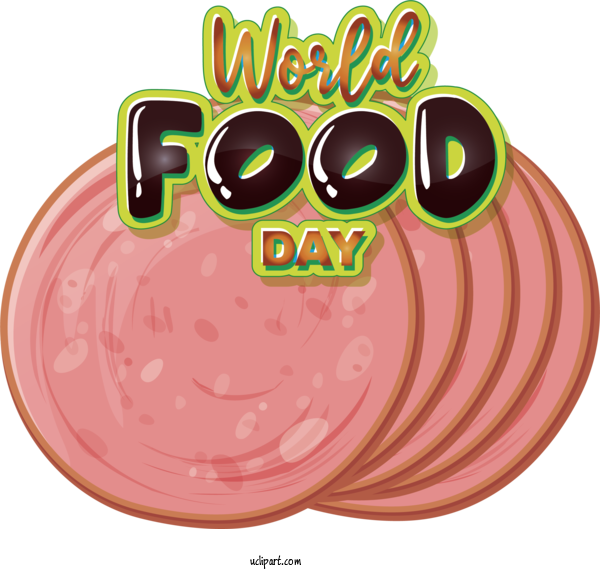 Free Holiday Cartoon Circle Pink For World Food Day Clipart Transparent Background