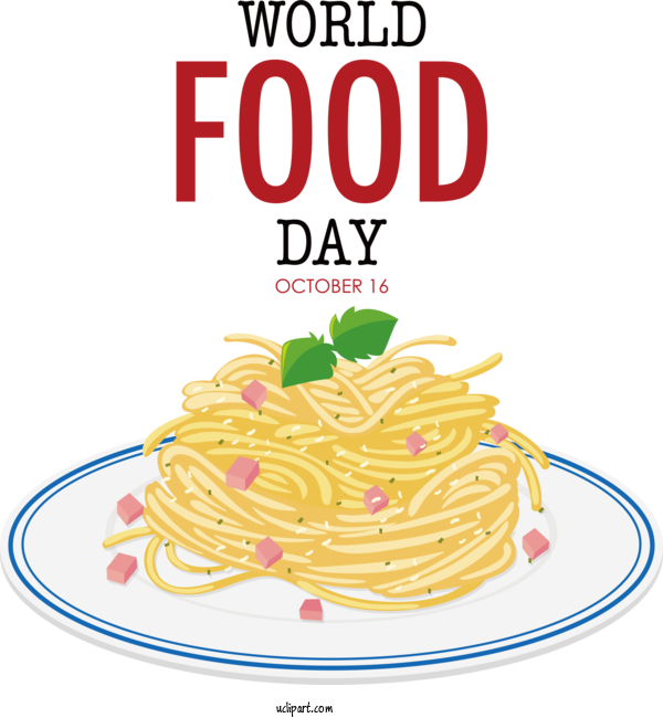 Free Holiday Carbonara Pasta Italian Cuisine For World Food Day Clipart Transparent Background