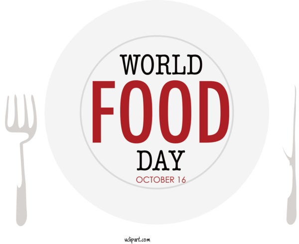 Free Holiday Logo Font Design For World Food Day Clipart Transparent Background