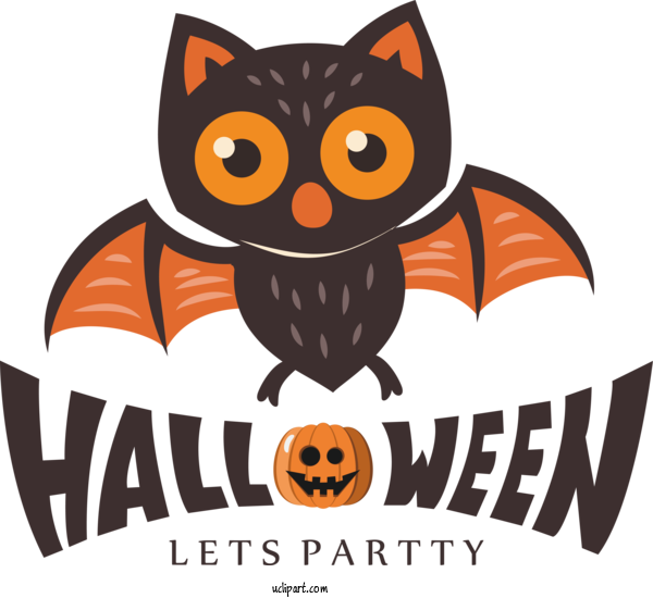 Free Holiday Cat Owls Cat Like For Happy Halloween Clipart Transparent Background