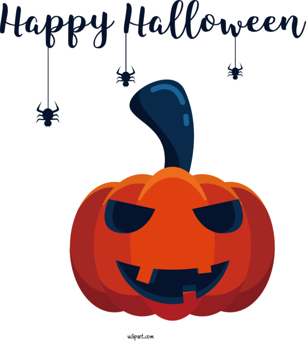 Free Holiday Jack O' Lantern Plant Cartoon For Happy Halloween Clipart Transparent Background