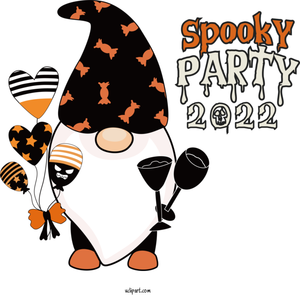 Free Holiday Birthday Party Season For Happy Halloween Clipart Transparent Background