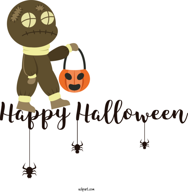 Free Holiday Drawing Design Animation For Happy Halloween Clipart Transparent Background