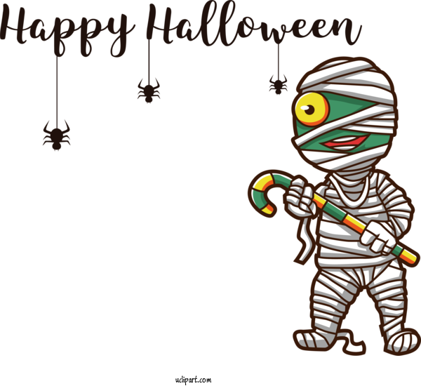 Free Holiday Drawing Design Festival For Happy Halloween Clipart Transparent Background
