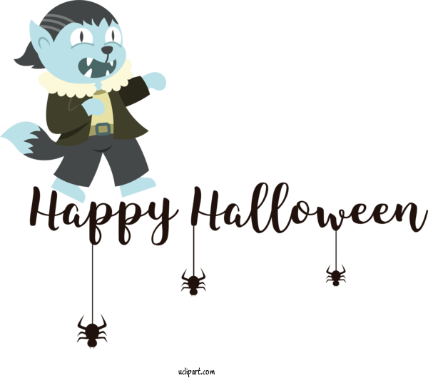 Free Holiday Drawing Design Cartoon For Happy Halloween Clipart Transparent Background