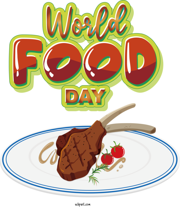 Free Holiday Logo Line Text For World Food Day Clipart Transparent Background