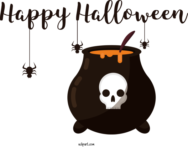 Free Holiday Insects Cartoon Logo For Happy Halloween Clipart Transparent Background