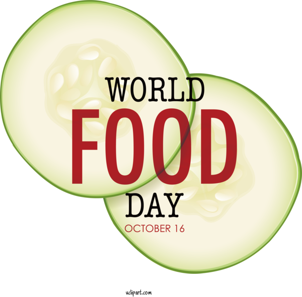 Free Holiday Logo Font Text For World Food Day Clipart Transparent Background