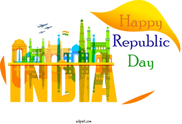 Free Inida Element Design Logo Yellow For Inida Republic Day Clipart Transparent Background