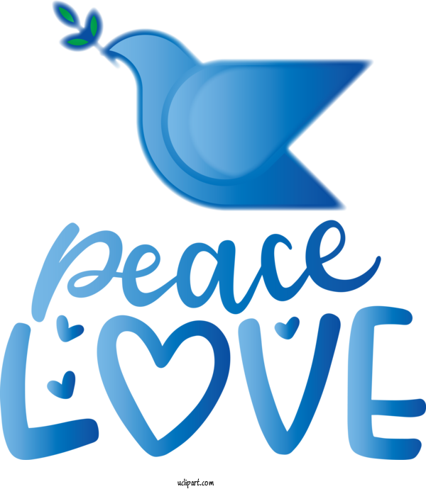 Free Peace Day Logo Design Text For Peace Love Clipart Transparent Background