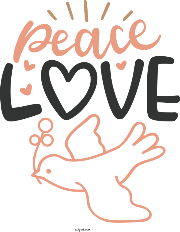 Free Peace Day Human Cartoon Behavior For Peace Love Clipart Transparent Background