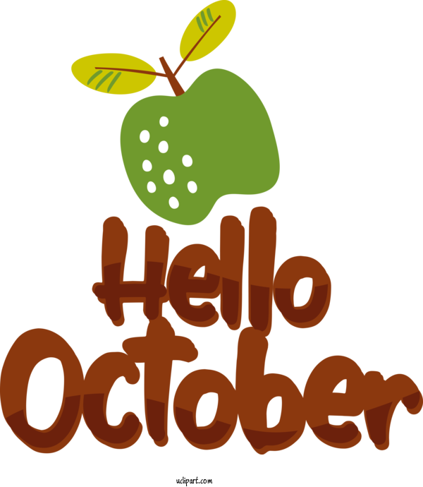 Free October Leaf Logo Tree For Hello October Clipart Transparent Background