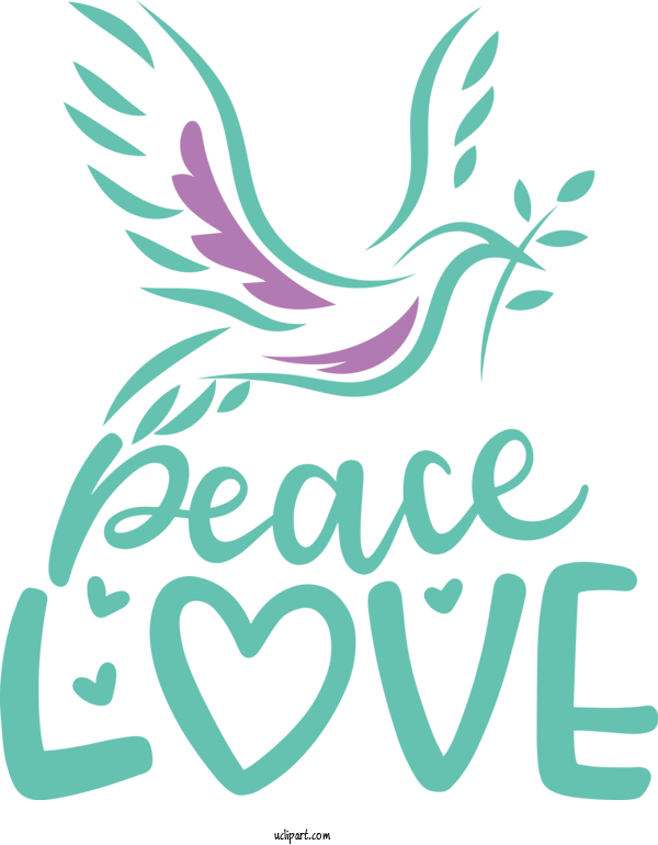 Free Peace Day Leaf Line Art Tree For Peace Love Clipart Transparent Background