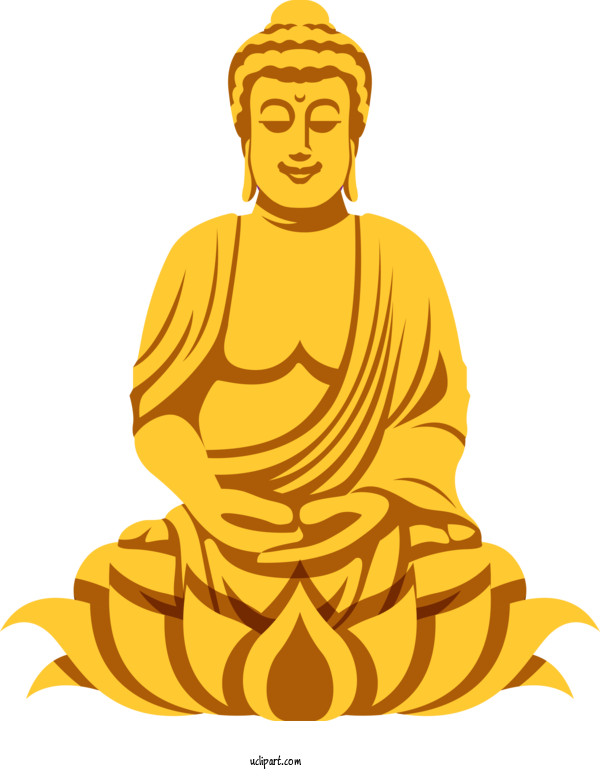 Free Bodhi Vesak Gautama Buddha Meditation For Bodhi Festival Clipart Transparent Background