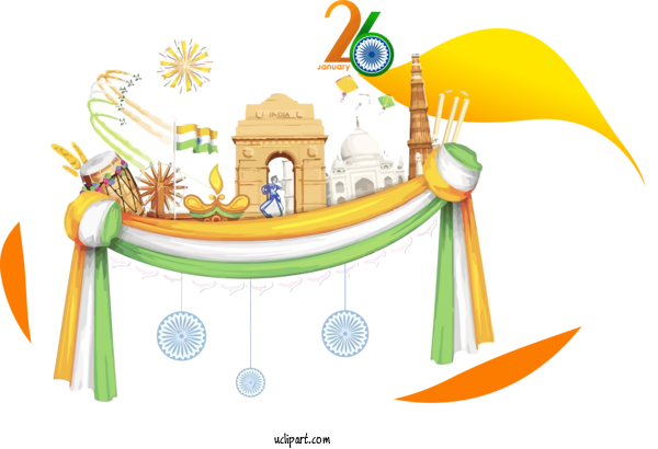 Free Inida Element Republic Day Wish Indian Independence Day For Inida Republic Day Clipart Transparent Background