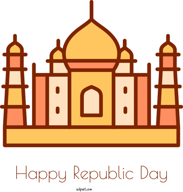 Free Inida Element Design Drawing Architecture For Inida Republic Day Clipart Transparent Background