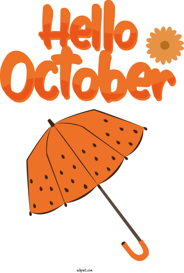 Free October Leaf Cartoon Fashion For Hello October Clipart Transparent Background