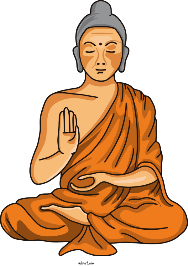Free Bodhi Gautama Buddha Meditation For Bodhi Festival Clipart Transparent Background