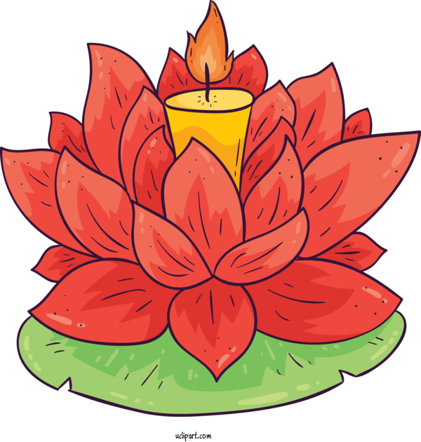 Free Bodhi Design Vesak Floral Design For Bodhi Festival Clipart Transparent Background