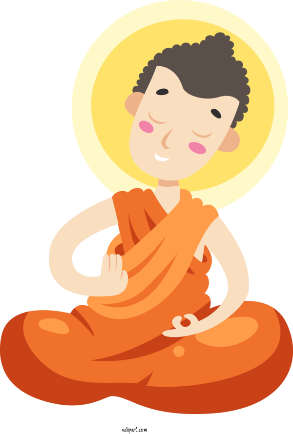 Free Bodhi Design Happiness Cartoon For Bodhi Festival Clipart Transparent Background