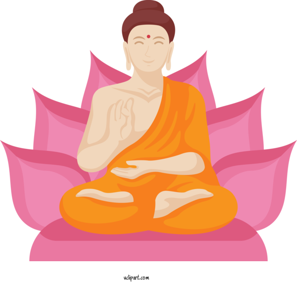 Free Bodhi Vesak Bodhi Day Meditation For Bodhi Festival Clipart Transparent Background