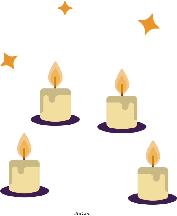 Free Bodhi Candle Design Icon For Bodhi Festival Clipart Transparent Background
