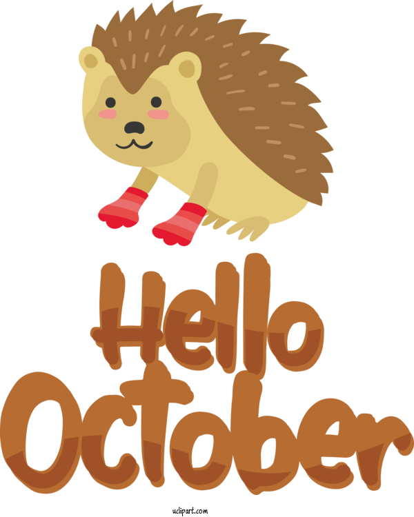 Free October Logo Cartoon Science For Hello October Clipart Transparent Background