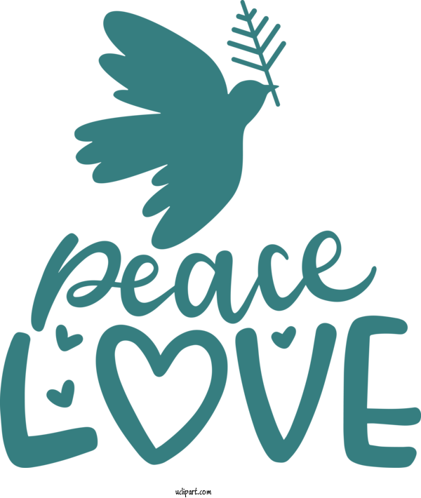 Free Peace Day Birds Line Art Logo For Peace Love Clipart Transparent Background