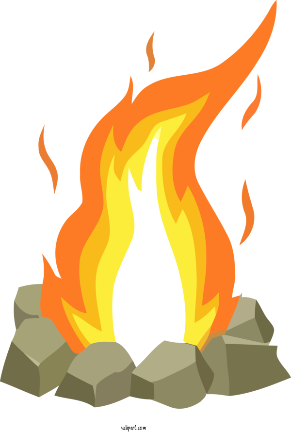 Free Lohri Fire Drawing Campfire For Lohri Festival Clipart Transparent Background