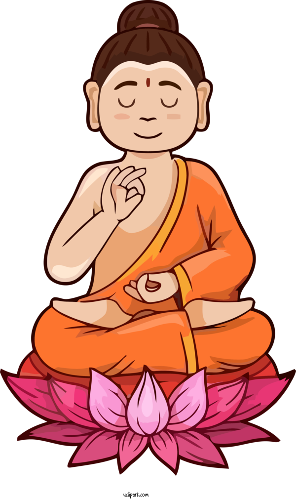 Free Bodhi Vesak Buddha's Birthday Vaisakha For Bodhi Festival Clipart Transparent Background