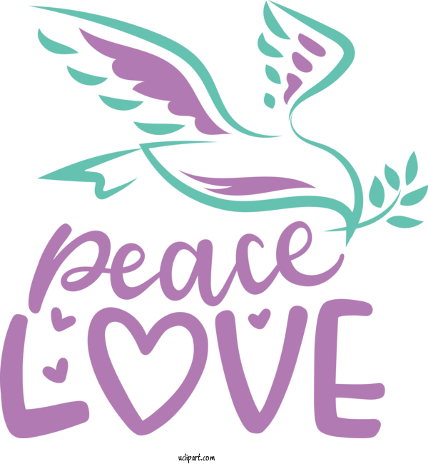 Free Peace Day Flower Design Line Art For Peace Love Clipart Transparent Background