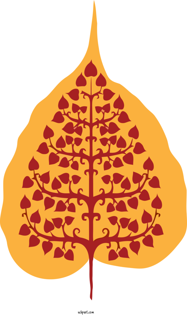 Free Bodhi Bodhi Tree Bodhgaya Bihar Tree Leaf For Bodhi Festival Clipart Transparent Background