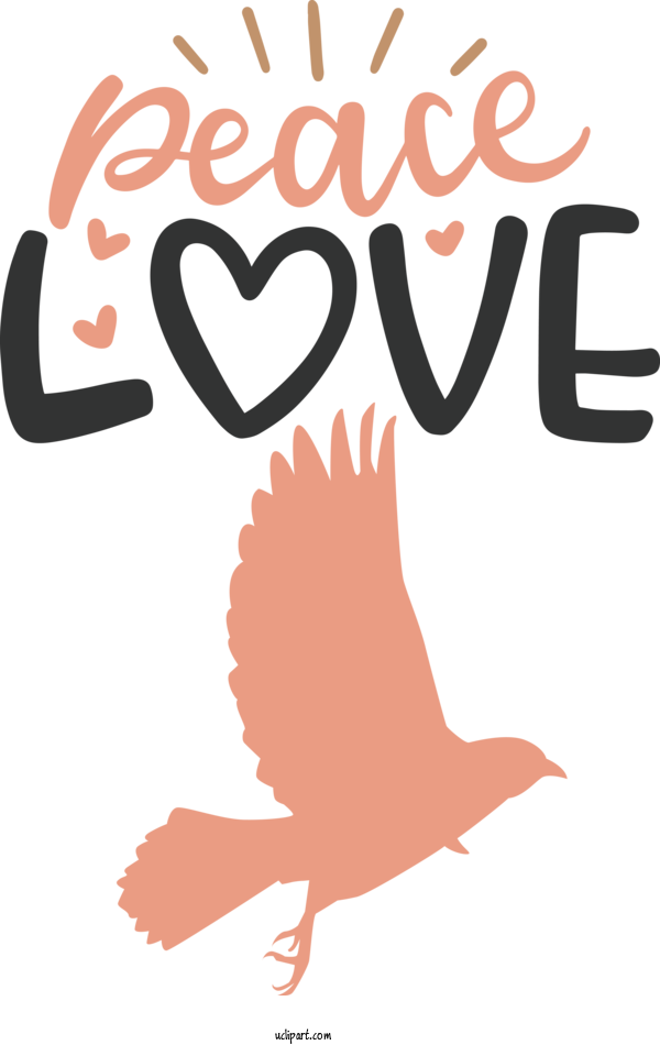 Free Peace Day Landfowl Chicken Birds For Peace Love Clipart Transparent Background