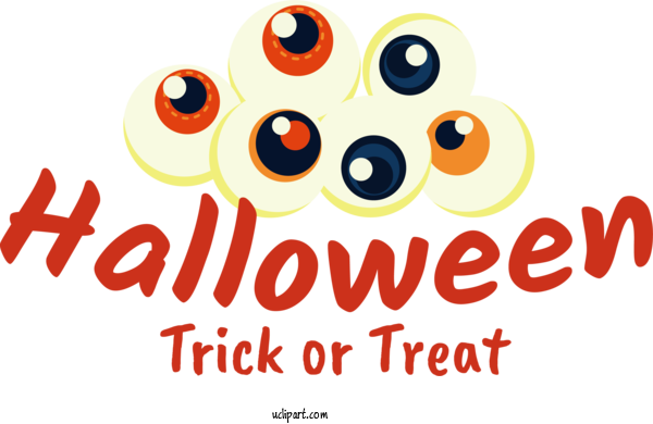 Free Holiday Smiley Logo Cartoon For Happy Halloween Clipart Transparent Background
